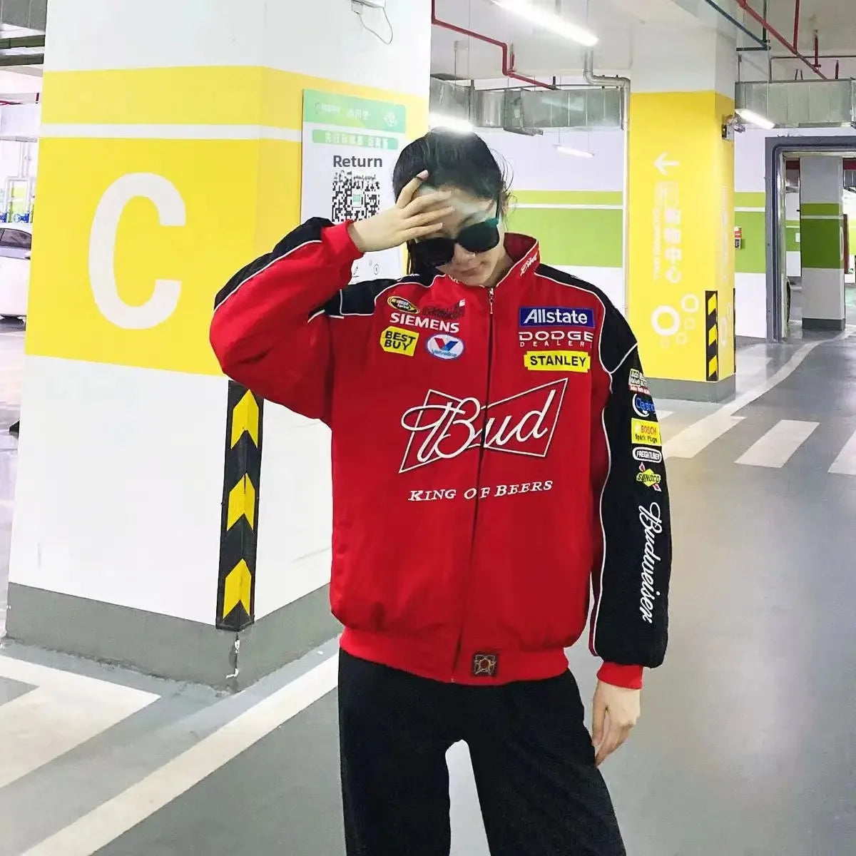 Embroidered Racing Suit Motorcycle Riding Clothes Casual Long Sleeve A169 Racing Suit Comfortable Breathable Men's Jacket