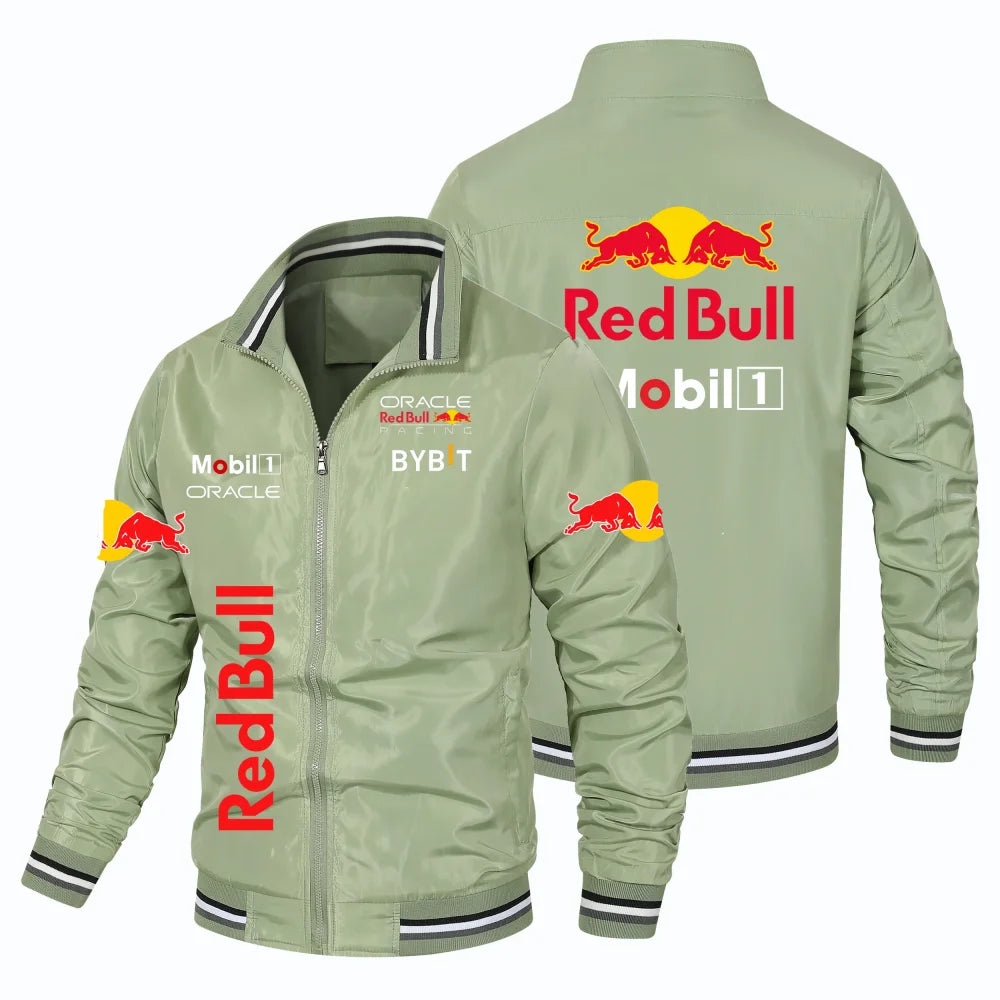 Red Bull 2025 New Men's and Women's Racing Jacket Red Bull Outdoor Sports Jacket Spring and Autumn Fashion High Quality Jacket