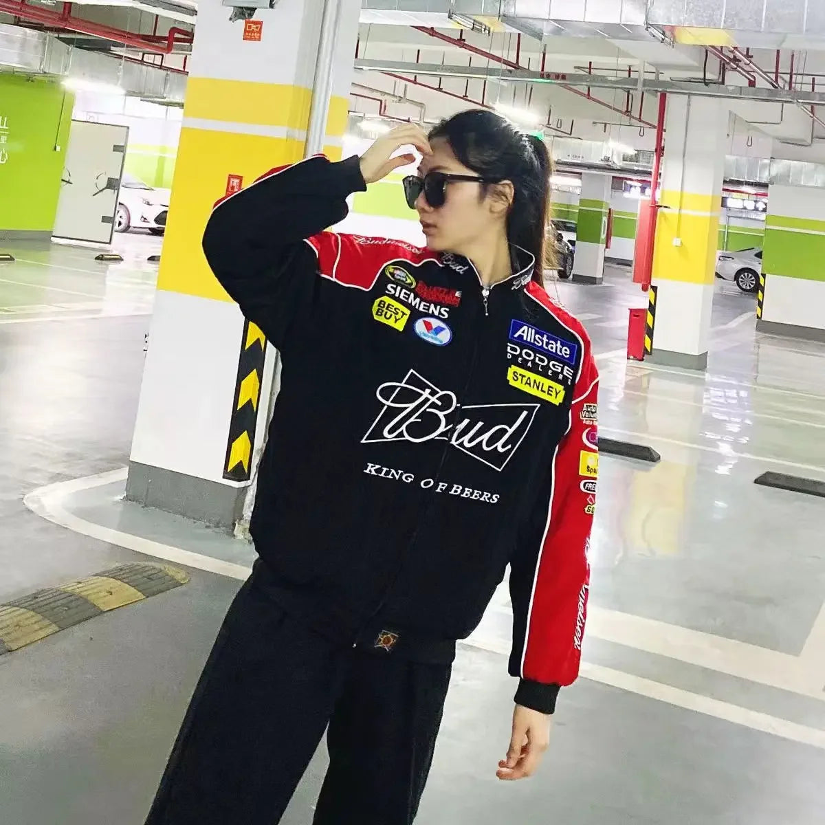 Embroidered Racing Suit Motorcycle Riding Clothes Casual Long Sleeve A169 Racing Suit Comfortable Breathable Men's Jacket