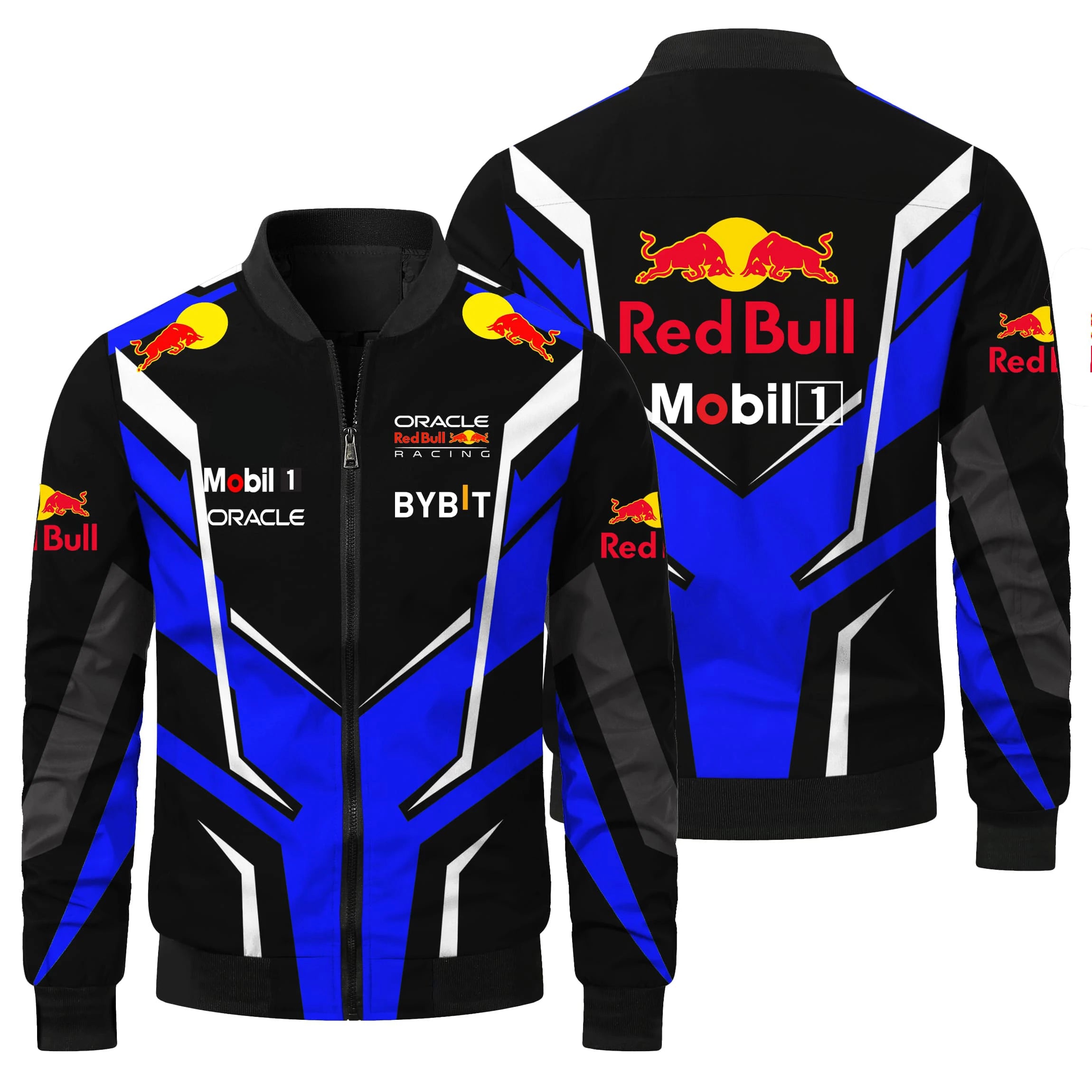 2025 Hot Selling Red Bull Racing Jacket, Casual and Fashionable Outdoor Cycling Windproof Men's Jacket, Red Bull Racing Suit