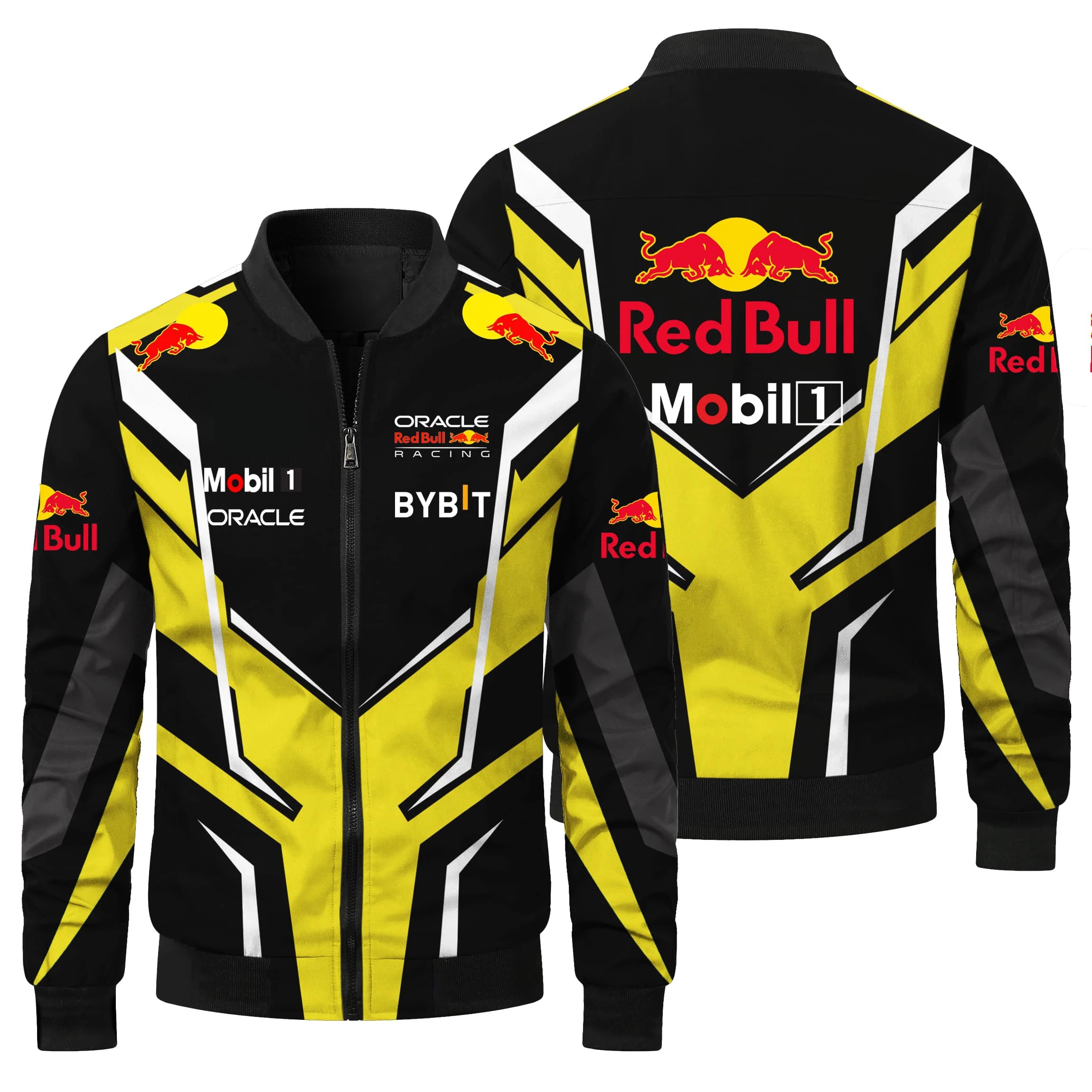 2025 Hot Selling Red Bull Racing Jacket, Casual and Fashionable Outdoor Cycling Windproof Men's Jacket, Red Bull Racing Suit