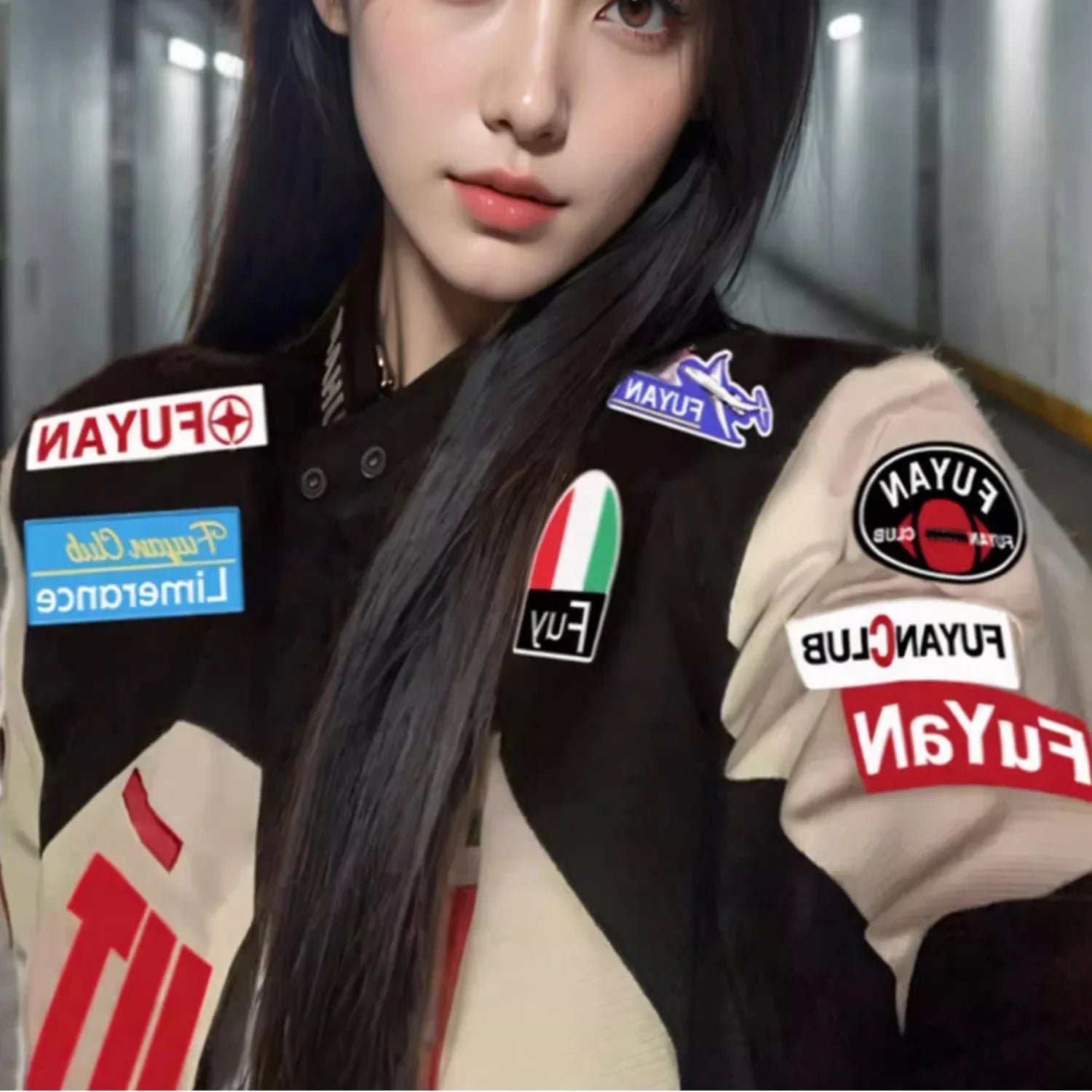 Women's Racing Motorcycle Jacket Long Sleeve Retro American Design Sense Biker Coat Autumn New Style Unique Knight Coat