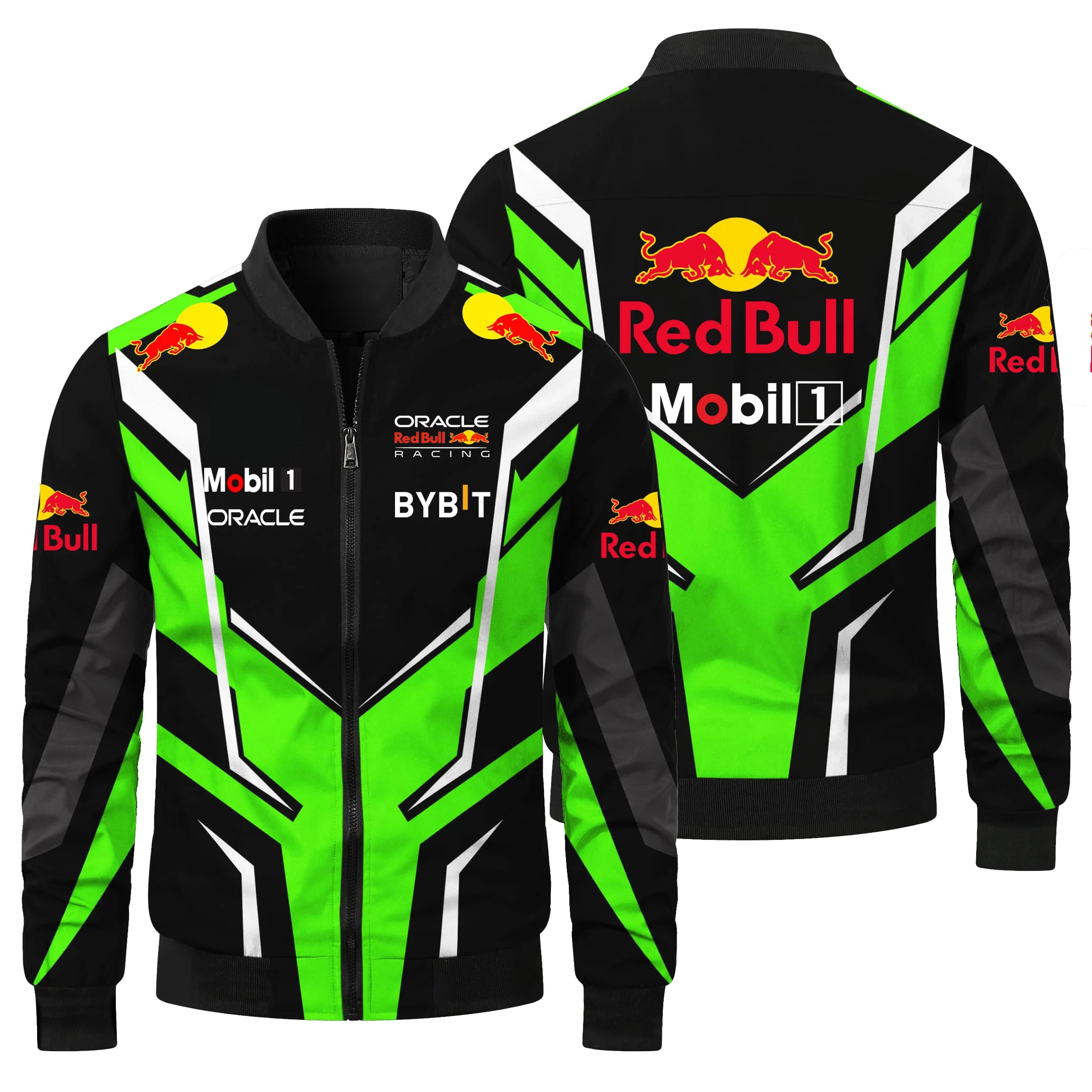 2025 Hot Selling Red Bull Racing Jacket, Casual and Fashionable Outdoor Cycling Windproof Men's Jacket, Red Bull Racing Suit