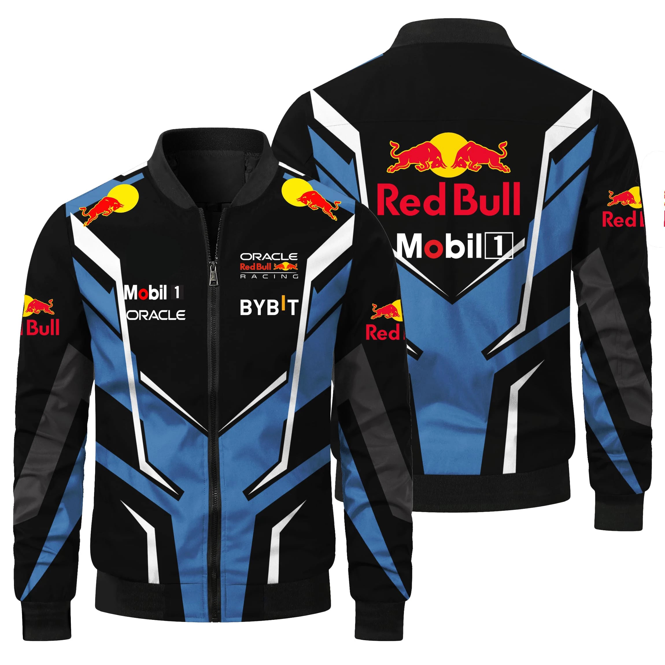 2025 Hot Selling Red Bull Racing Jacket, Casual and Fashionable Outdoor Cycling Windproof Men's Jacket, Red Bull Racing Suit