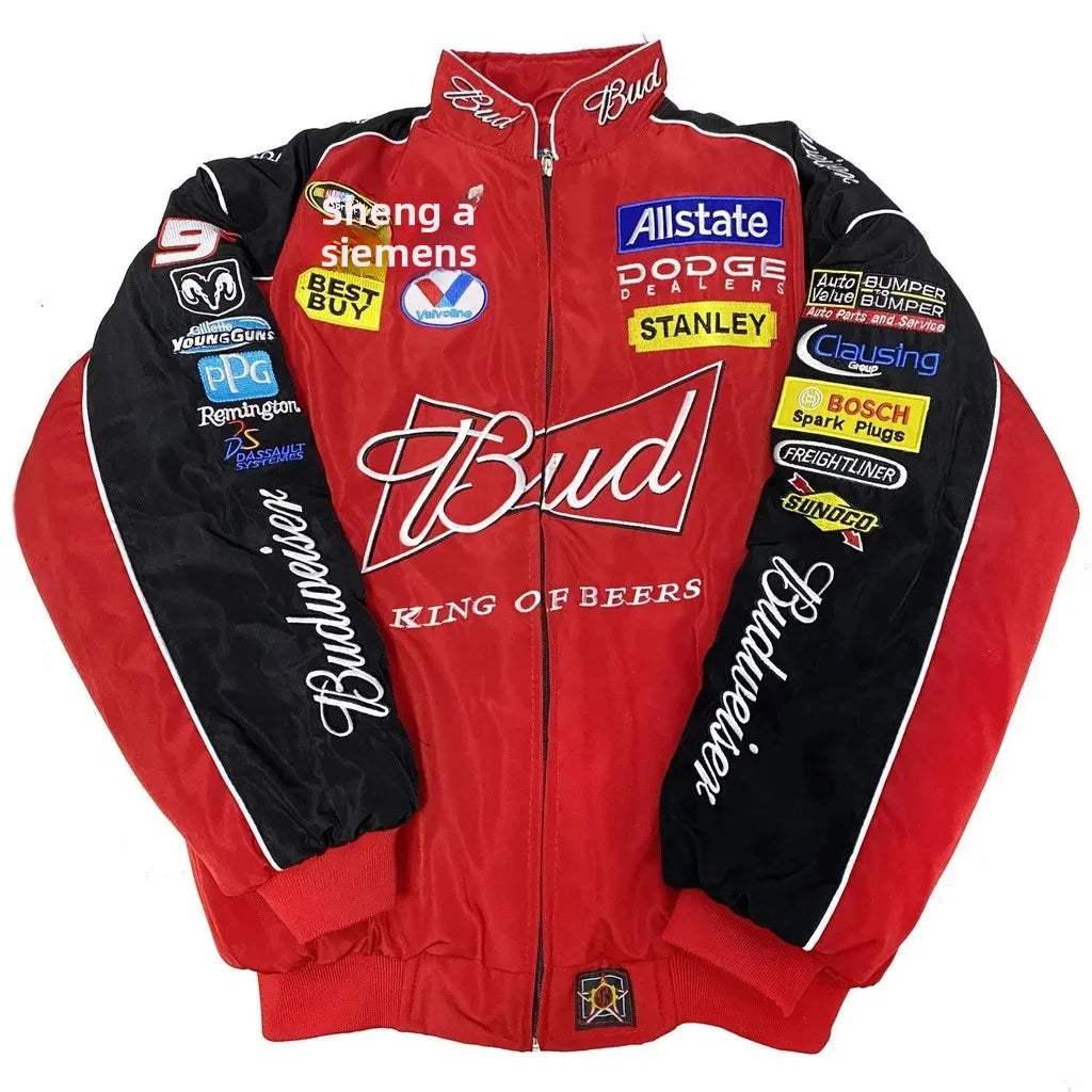 Embroidered Racing Suit Motorcycle Riding Clothes Casual Long Sleeve A169 Racing Suit Comfortable Breathable Men's Jacket