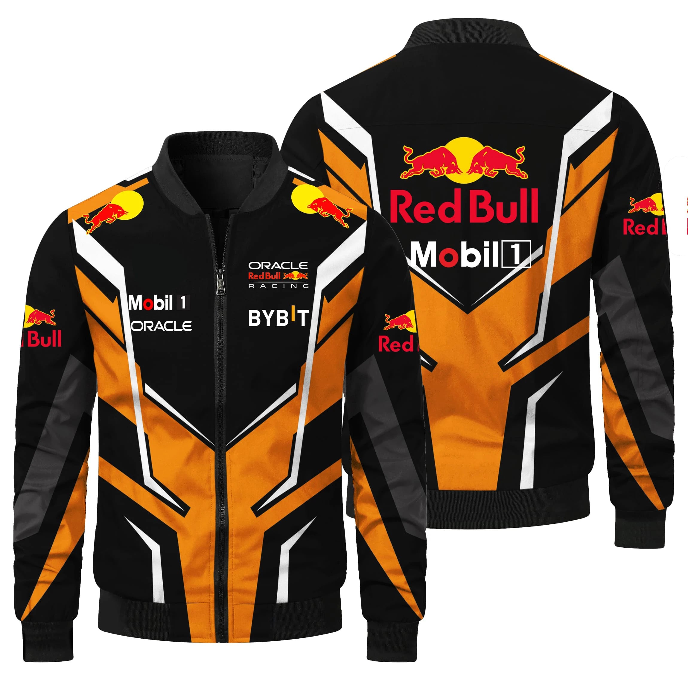 2025 Hot Selling Red Bull Racing Jacket, Casual and Fashionable Outdoor Cycling Windproof Men's Jacket, Red Bull Racing Suit