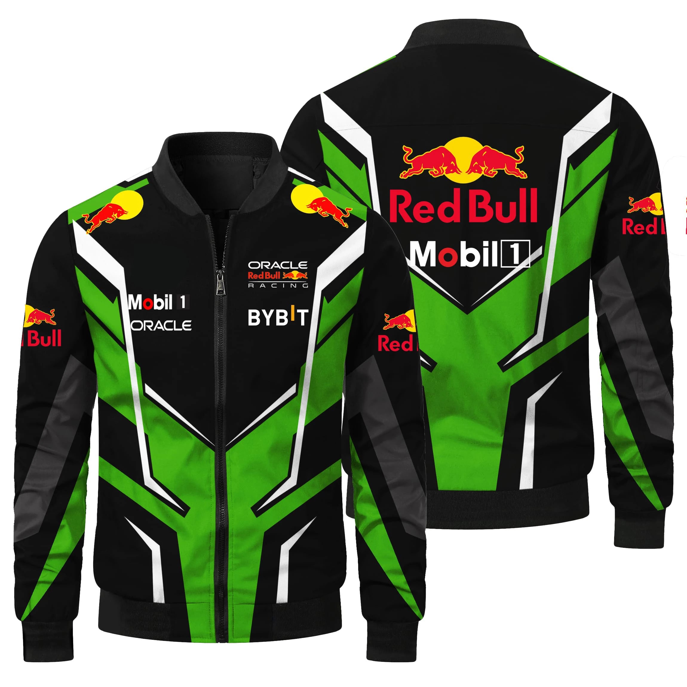 2025 Hot Selling Red Bull Racing Jacket, Casual and Fashionable Outdoor Cycling Windproof Men's Jacket, Red Bull Racing Suit
