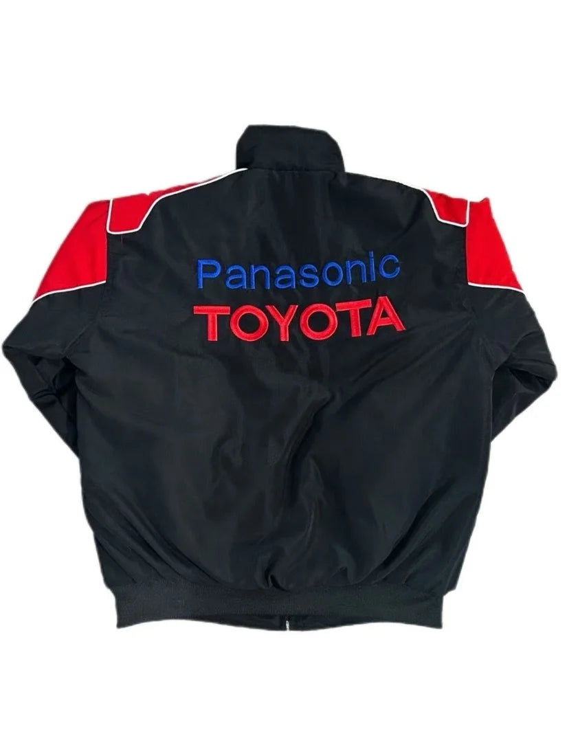Toyota's 2025 full range of embroidered racing suits, motorcycle riding jackets, autumn and winter new casual cotton-padded jack